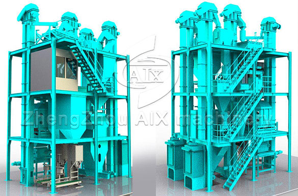 Animal feed pellet production line (ring die) model