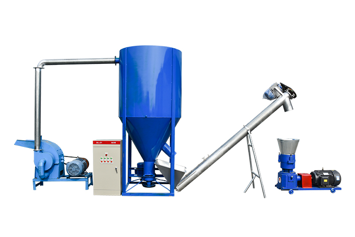 Small feed pellet production line