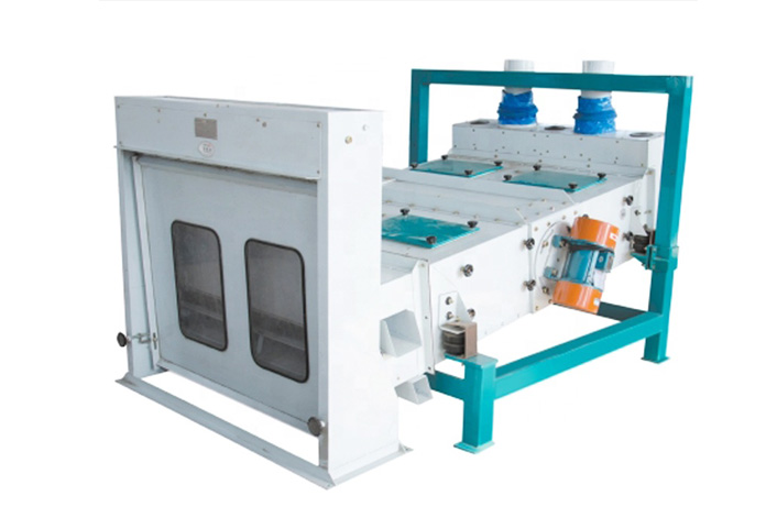 Efficient feed cleaning machine