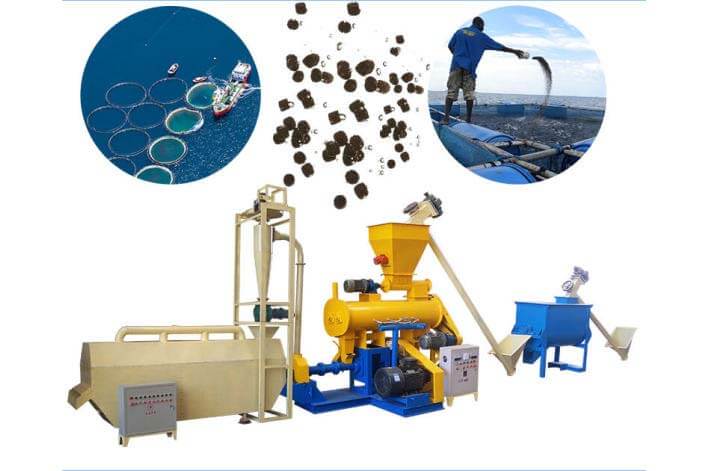 Fish feed production plant