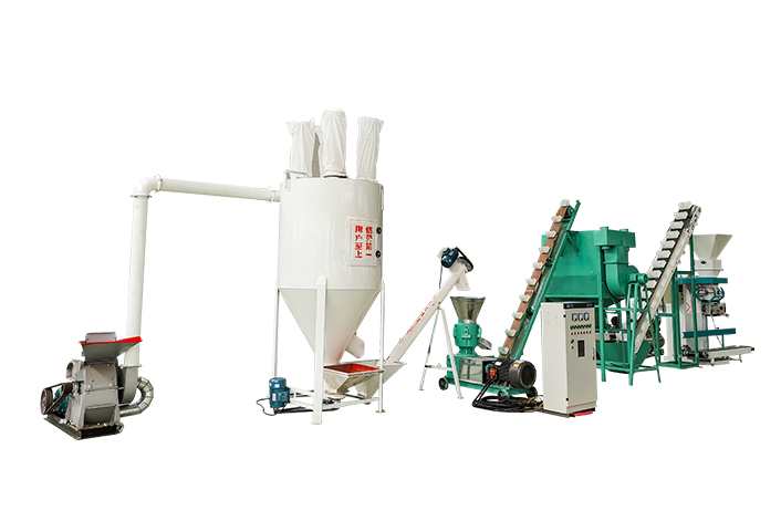 Small feed pellet production line