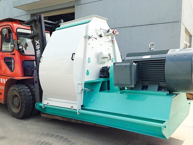 Water drop hammer mill loading container (1)