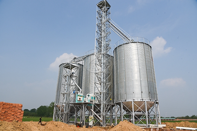 1500 ton feed grain storage silo